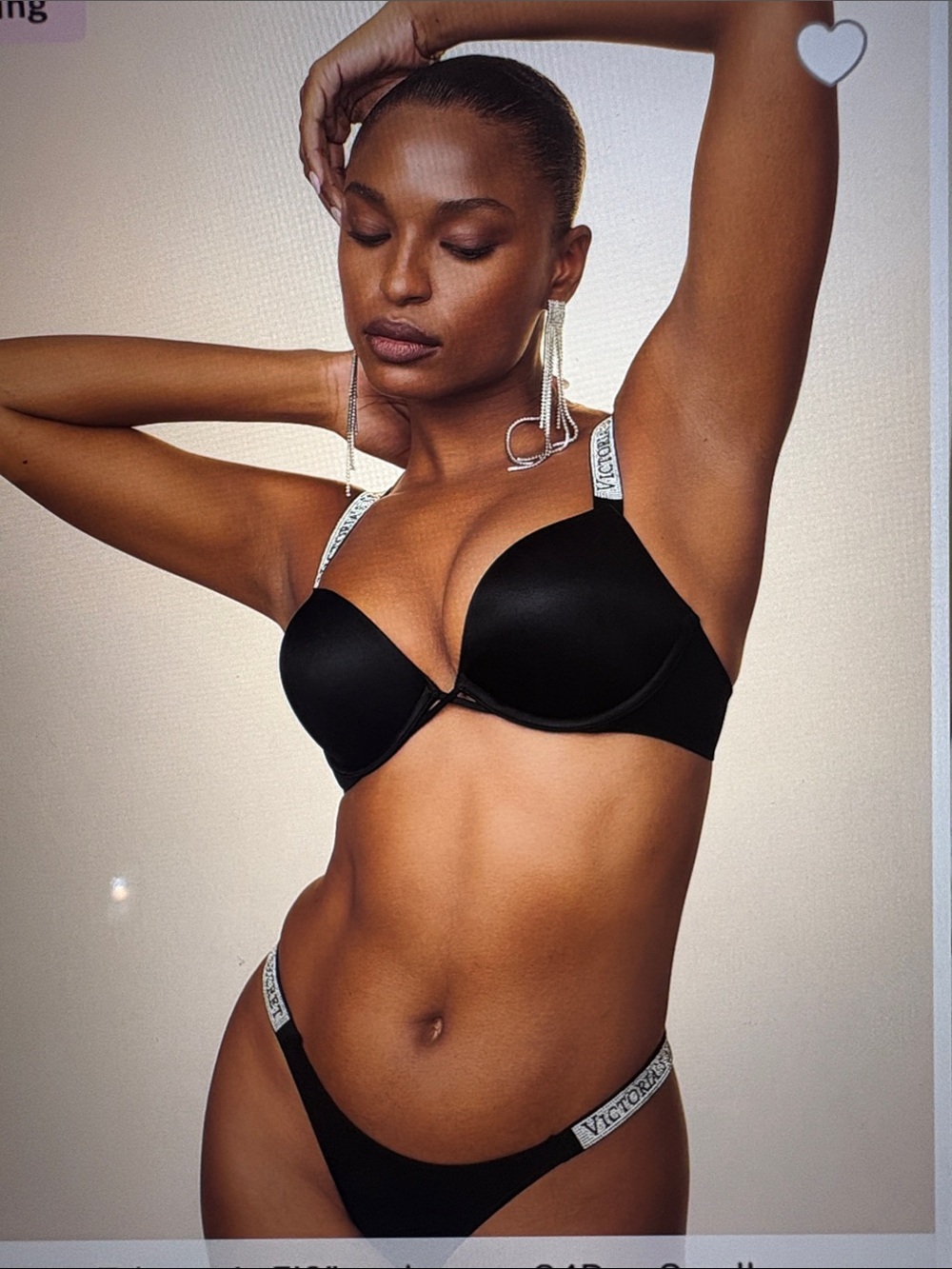 Victoria's Secret Very Sexy Bombshell Shine Strap Push-Up Bra. 34DDD